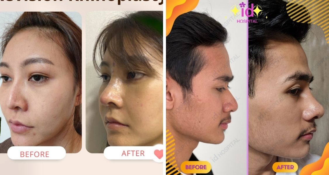 Before & After Pictures of Rhinoplasty at ID Hospital